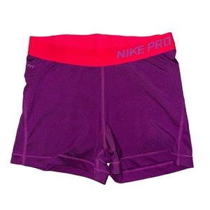 Nike Pink and Purple Athletic Shorts